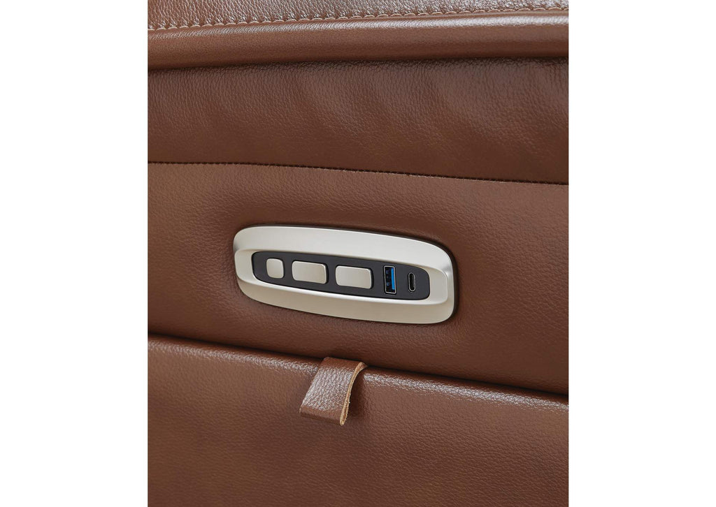 Healy Pier Power Reclining Loveseat with Console detail