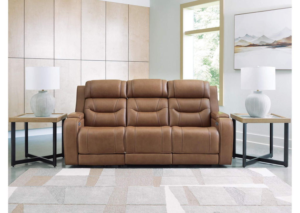 Knightington Power Reclining Sofa with Audio Seating
