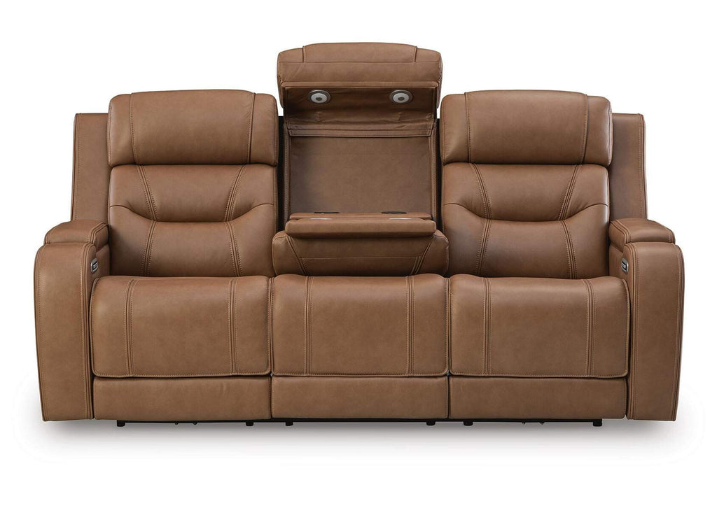 Knightington Power Reclining Sofa with Audio Seating