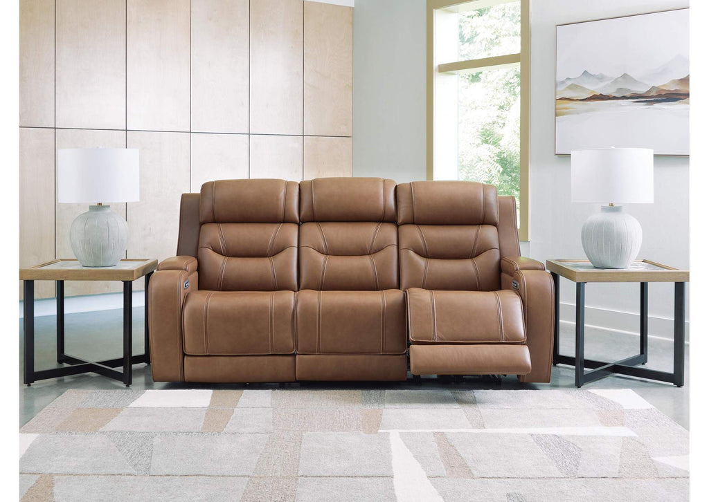 Knightington Power Reclining Sofa with Audio Seating