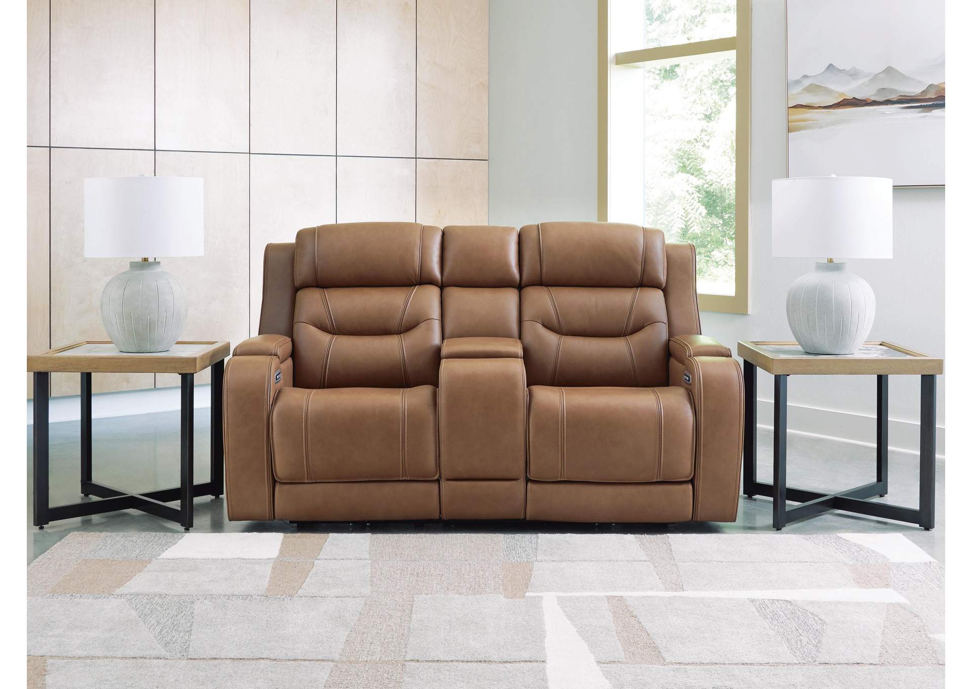 Knightington Power Reclining Loveseat with Audio Seating