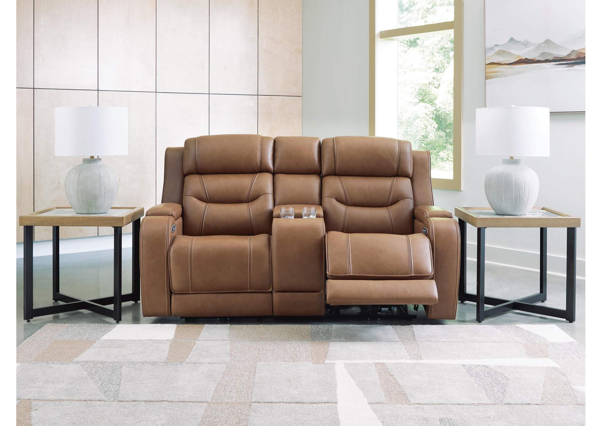Knightington Power Reclining Loveseat with Audio Seating