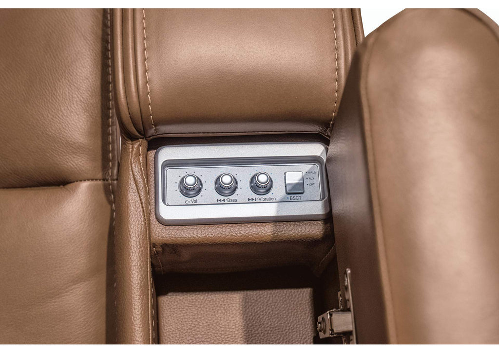 Knightington Power Recliner with Audio Seating detail