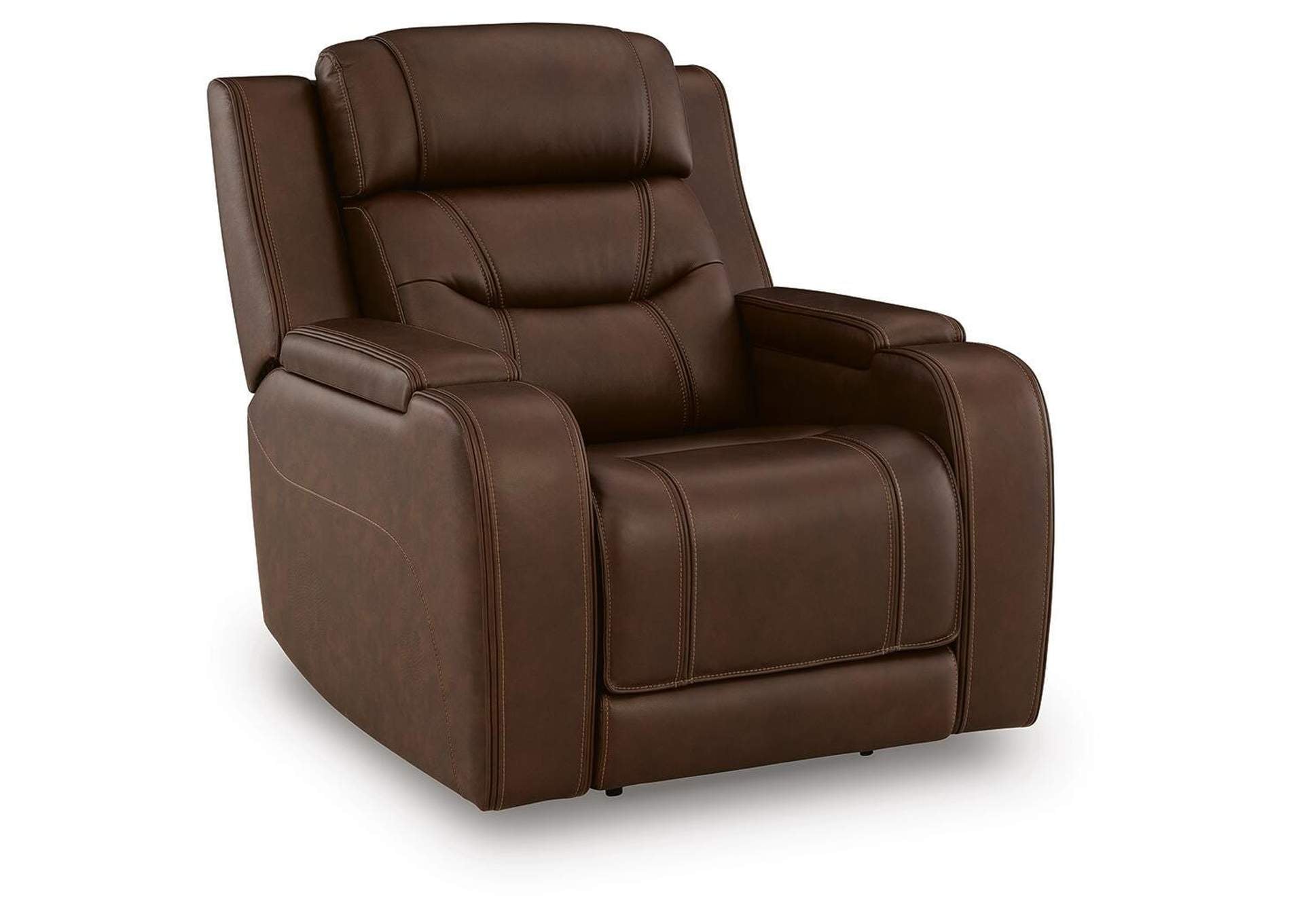 Knightington Power Recliner with Audio Seating angled view