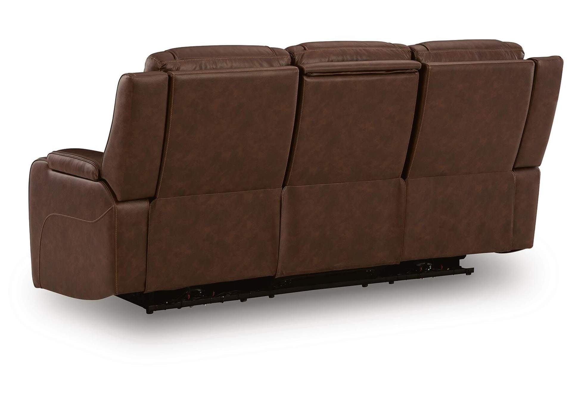 Dreamer Leather Dual Power Reclining Sofa and Loveseat Set