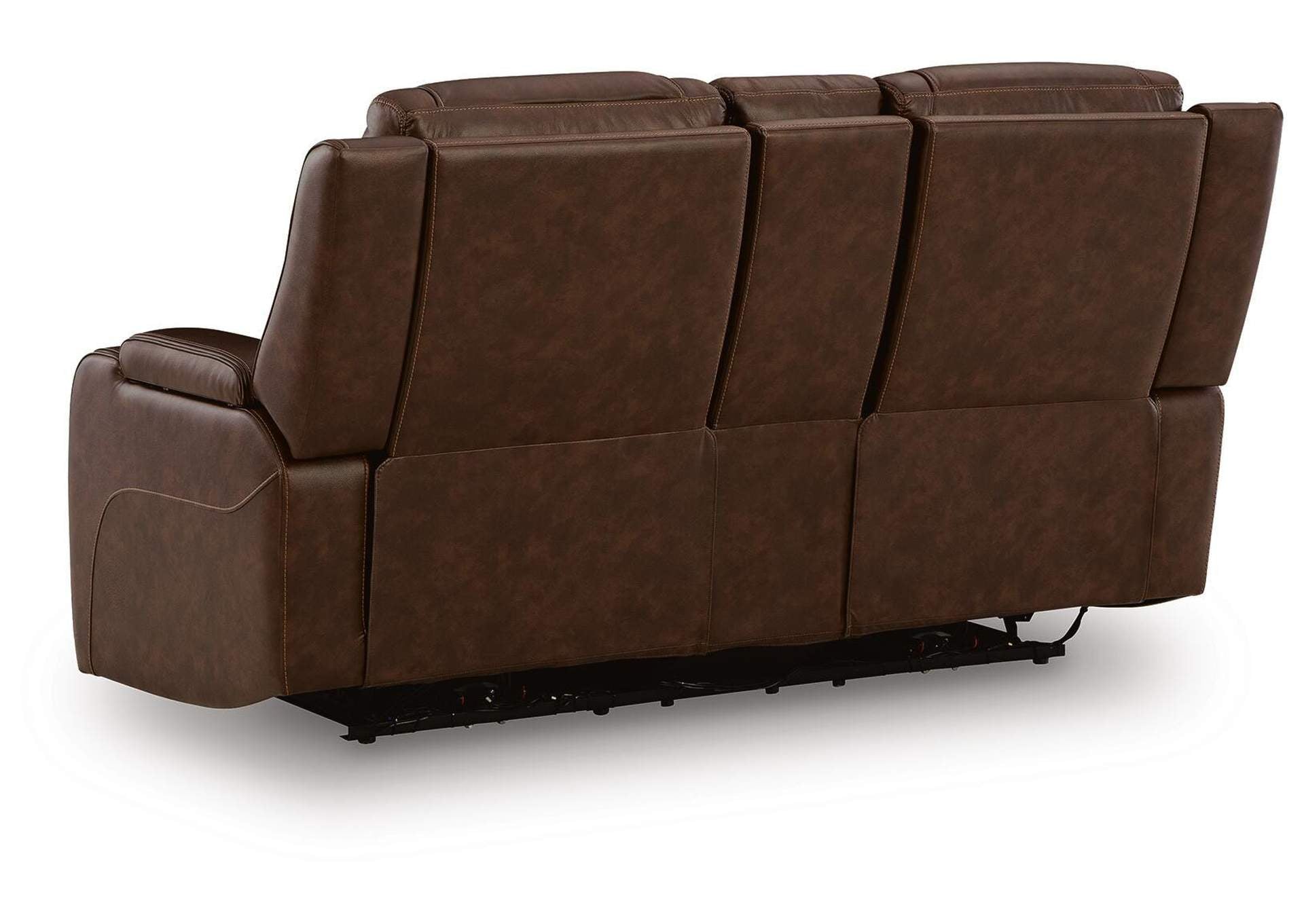 Dreamer Leather Dual Power Reclining Sofa and Loveseat Set