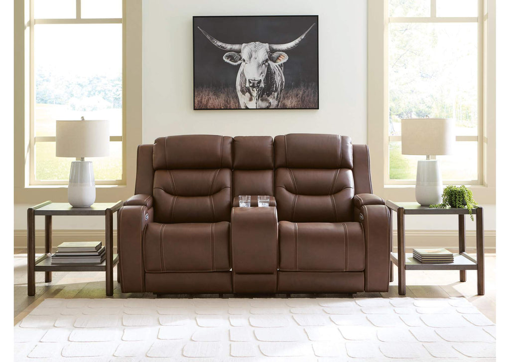Knightington Power Reclining Loveseat with Audio Seating