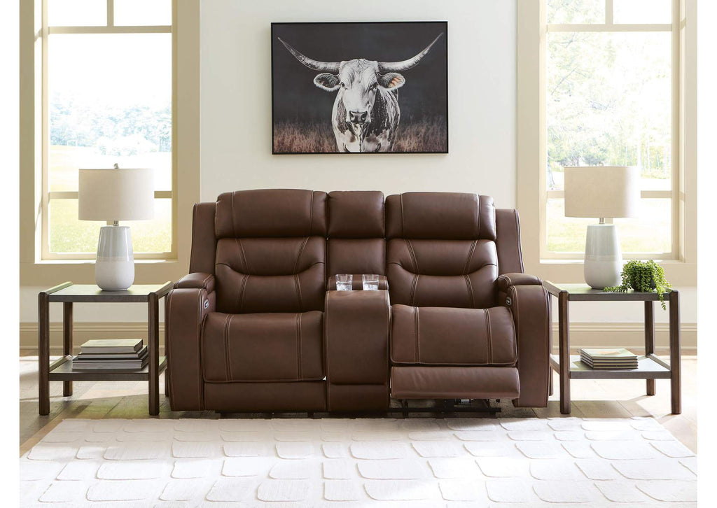 Knightington Power Reclining Loveseat with Audio Seating