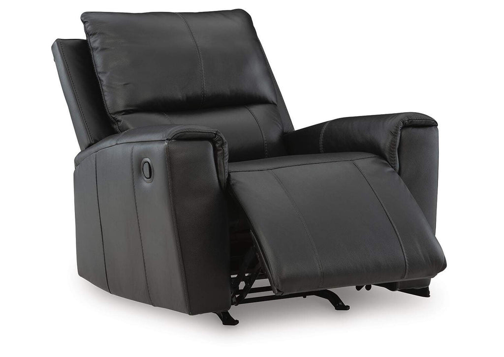 Glossmore Recliner angled view