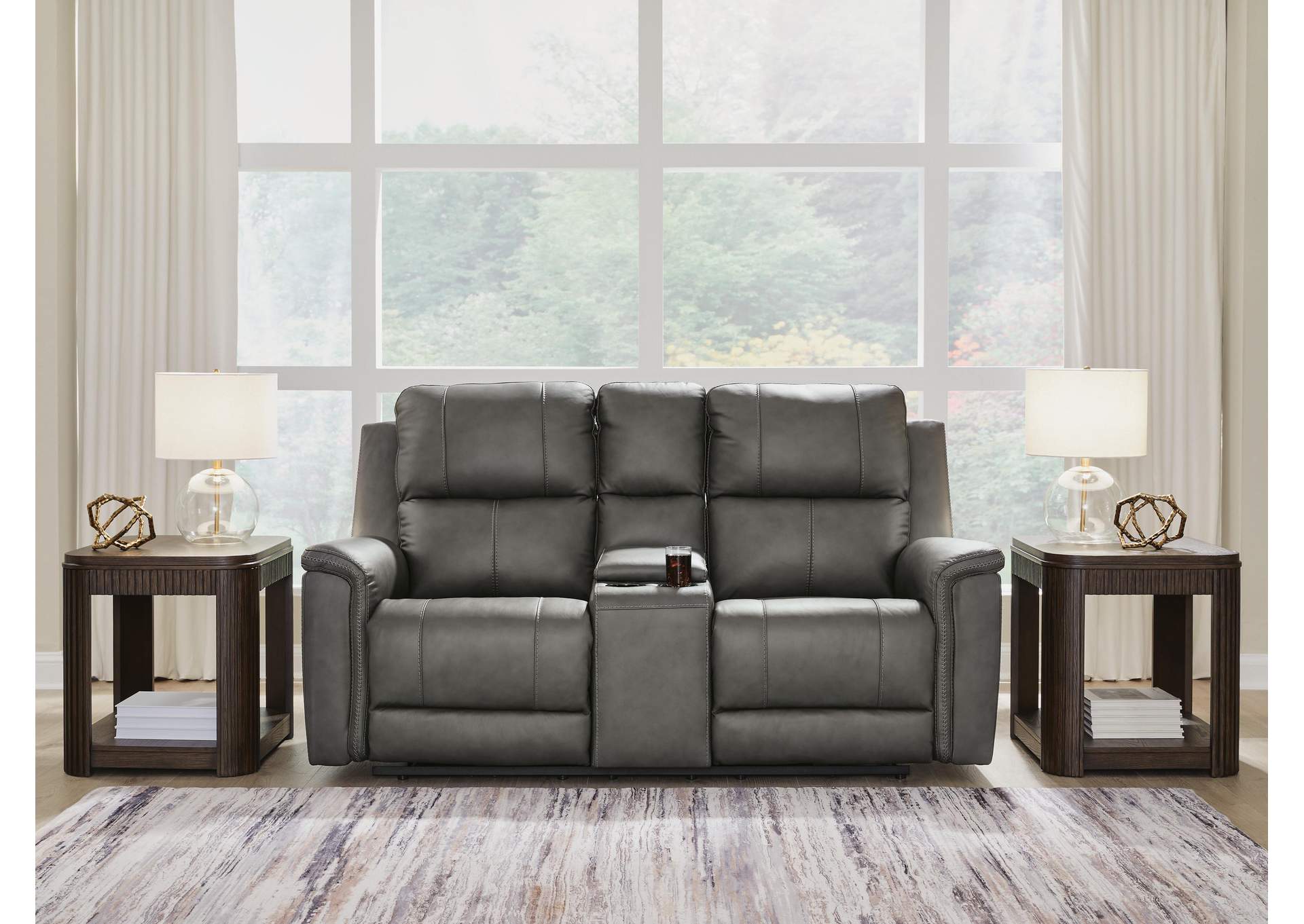 Bleckley Power Reclining Loveseat with Console
