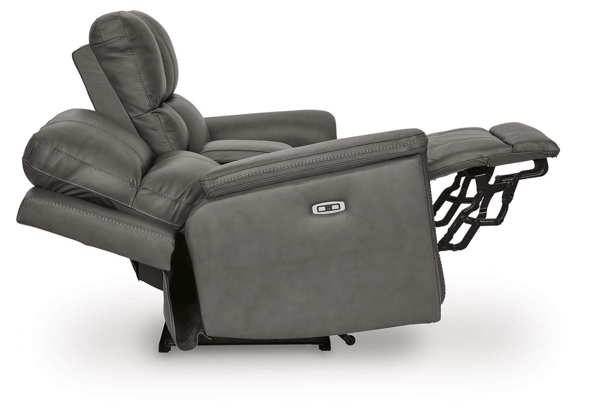 Bleckley Power Reclining Loveseat with Console side view