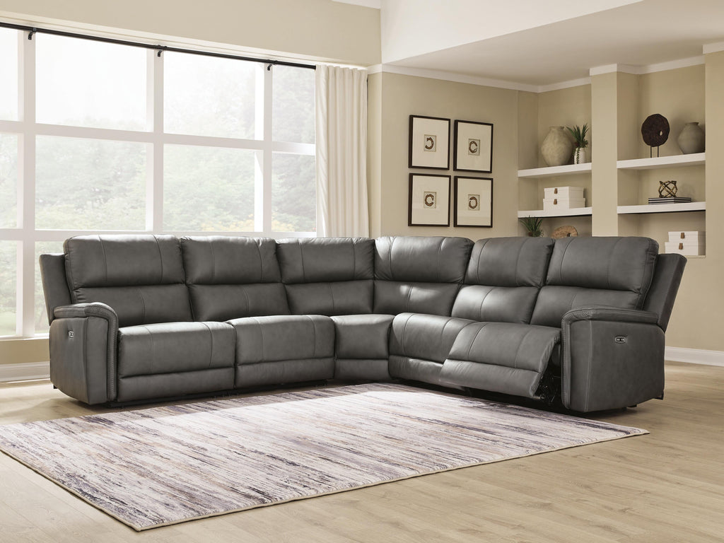 Bleckley sectional, 5-Piece Power Reclining Sectional · 124 × 124 × 42 in, view 2