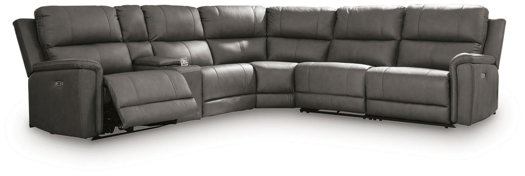 Bleckley sectional, 6-Piece Power Reclining Sectional · 136 × 124 × 42 in, view 1