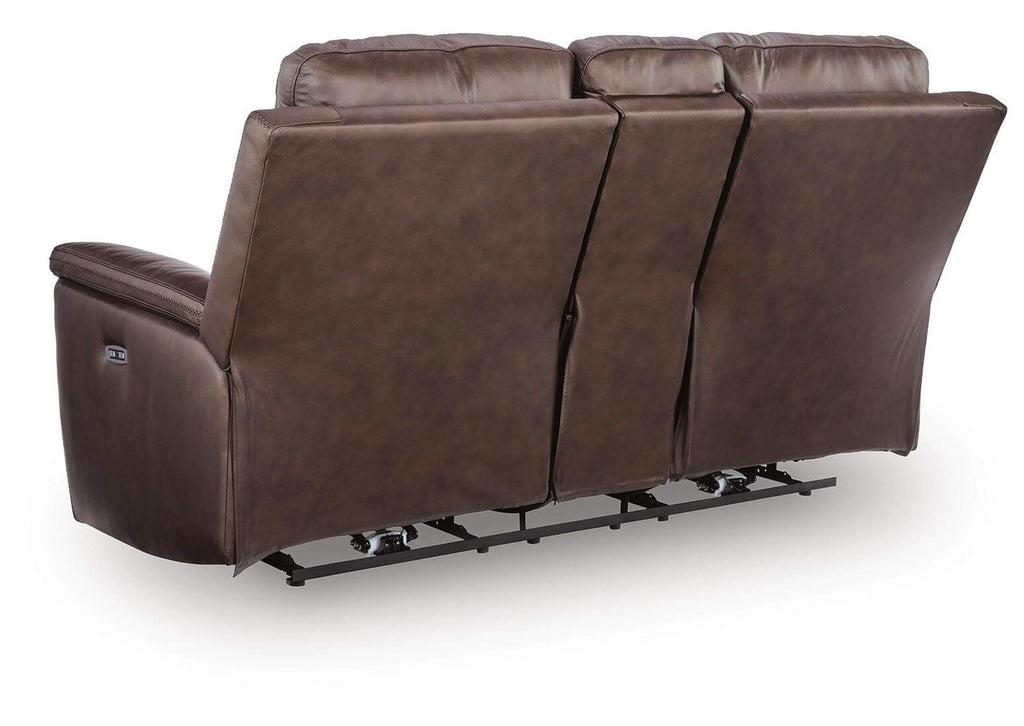 Beryton Leather Dual Power Reclining Sofa and Loveseat Set