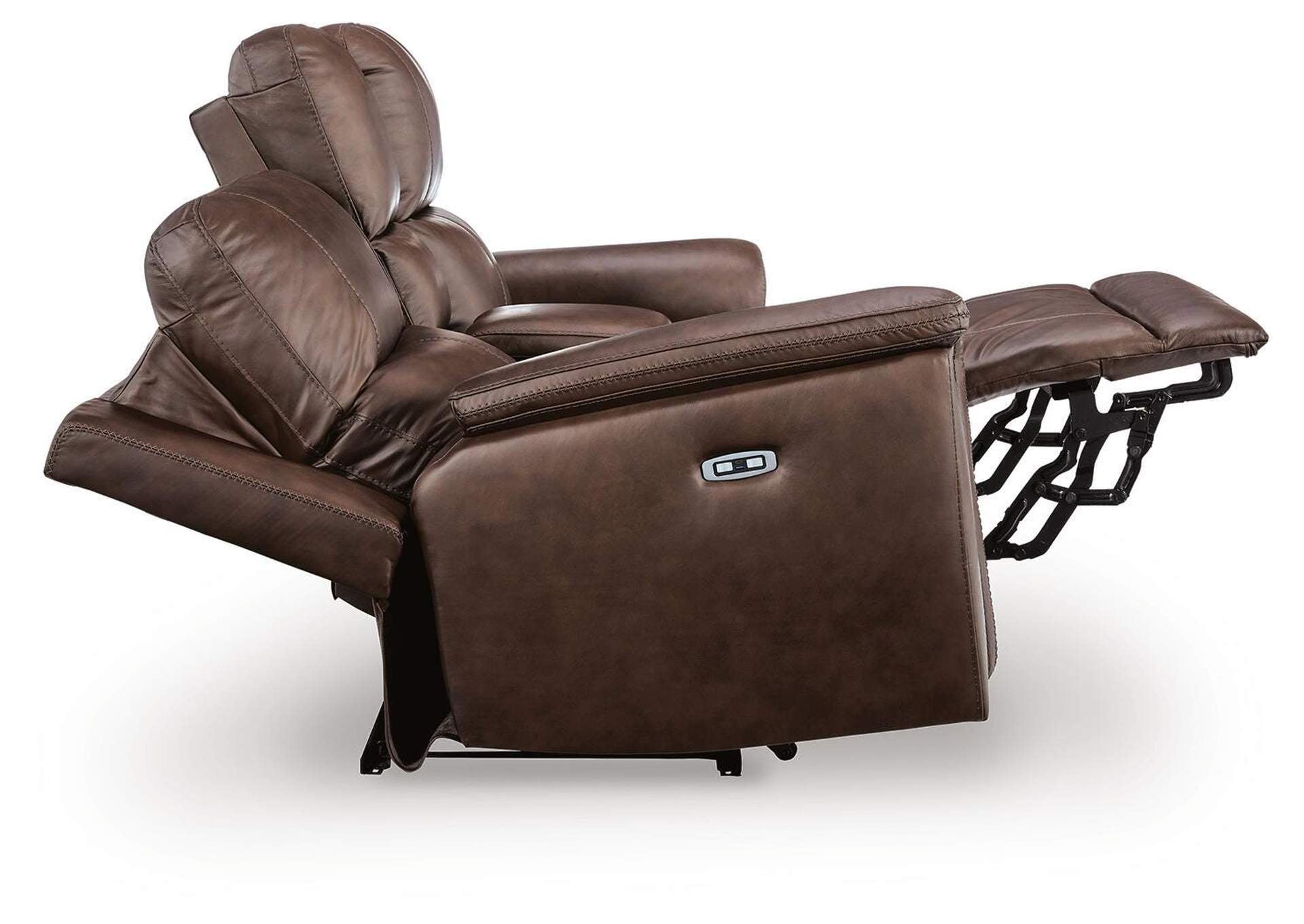 Bleckley Power Reclining Loveseat with Console side view