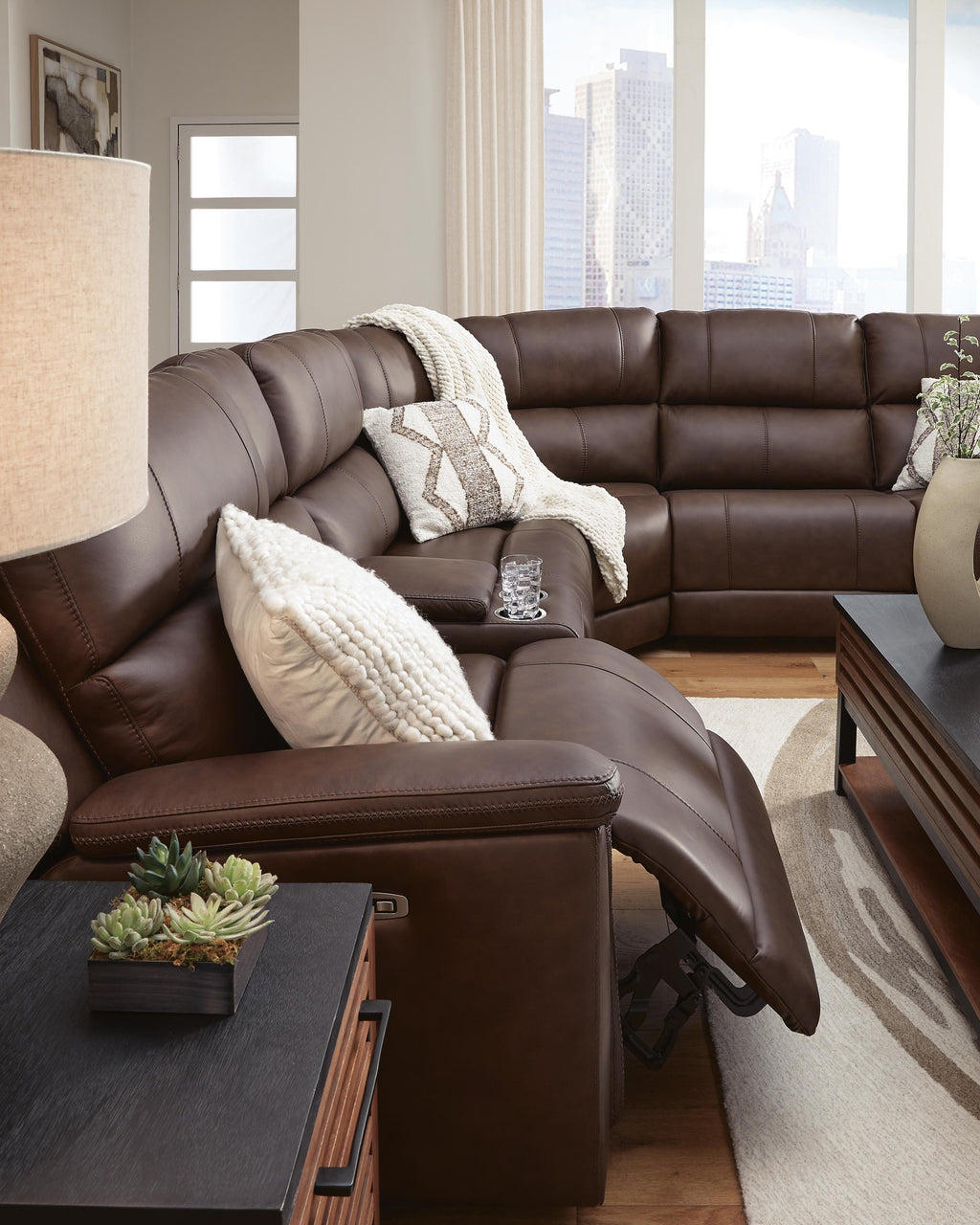 Bleckley sectional, 6-Piece Power Reclining Sectional · 136 × 124 × 42 in, view 3