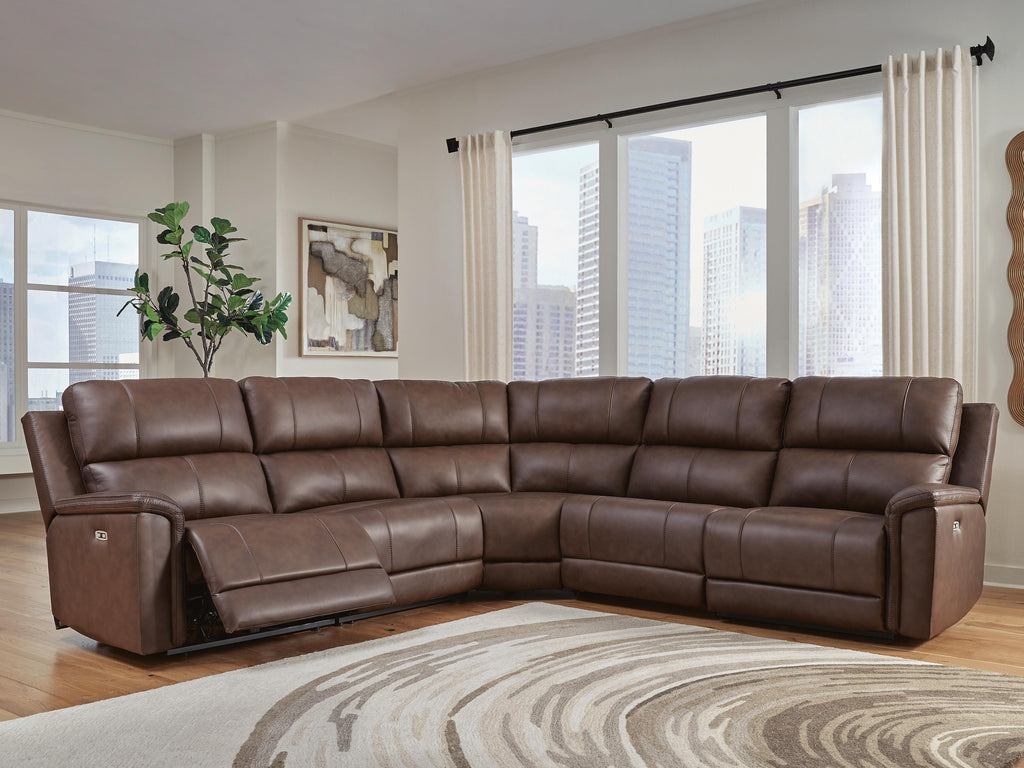 Bleckley sectional, 5-Piece Power Reclining Sectional · 124 × 124 × 42 in, view 2