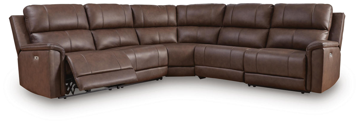 Bleckley sectional, 5-Piece Power Reclining Sectional · 124 × 124 × 42 in, view 1