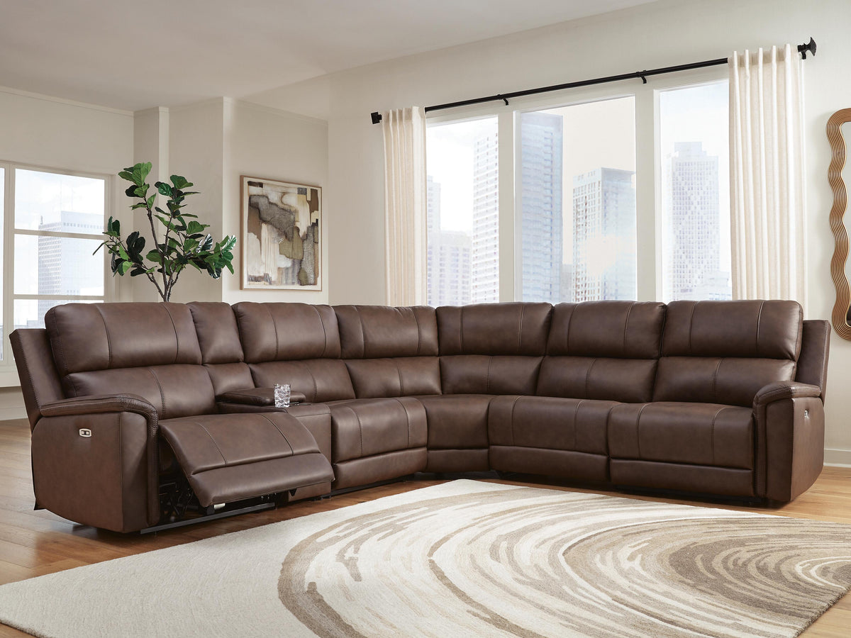 Bleckley sectional, 6-Piece Power Reclining Sectional · 136 × 124 × 42 in, view 2