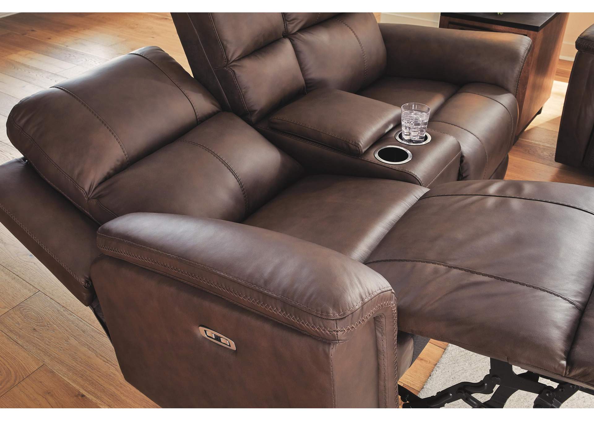 Bleckley Power Reclining Loveseat with Console