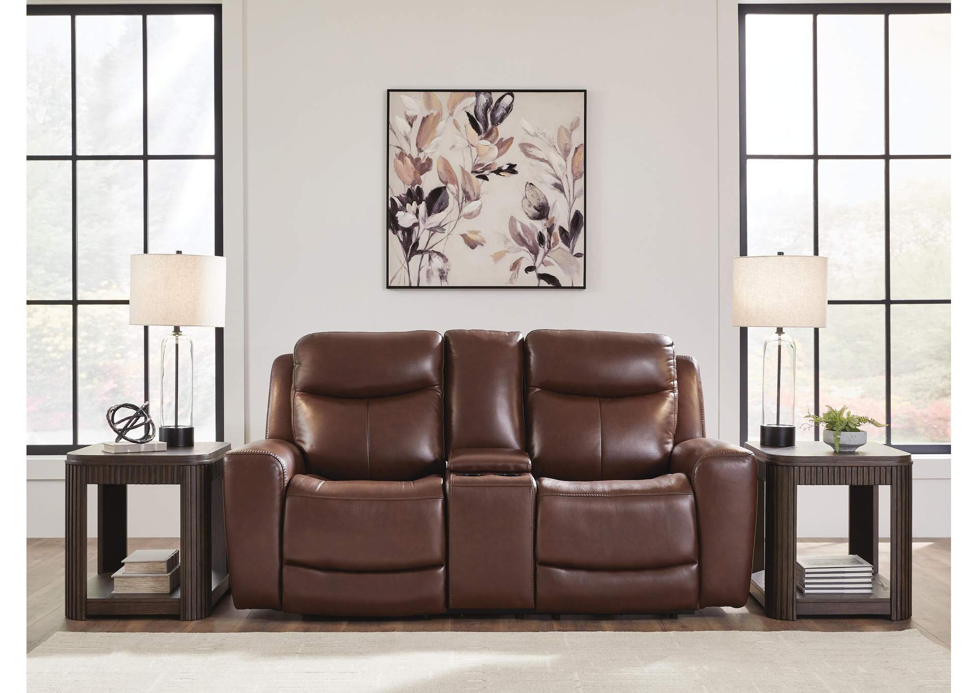 Next Move Power Reclining Loveseat with Console