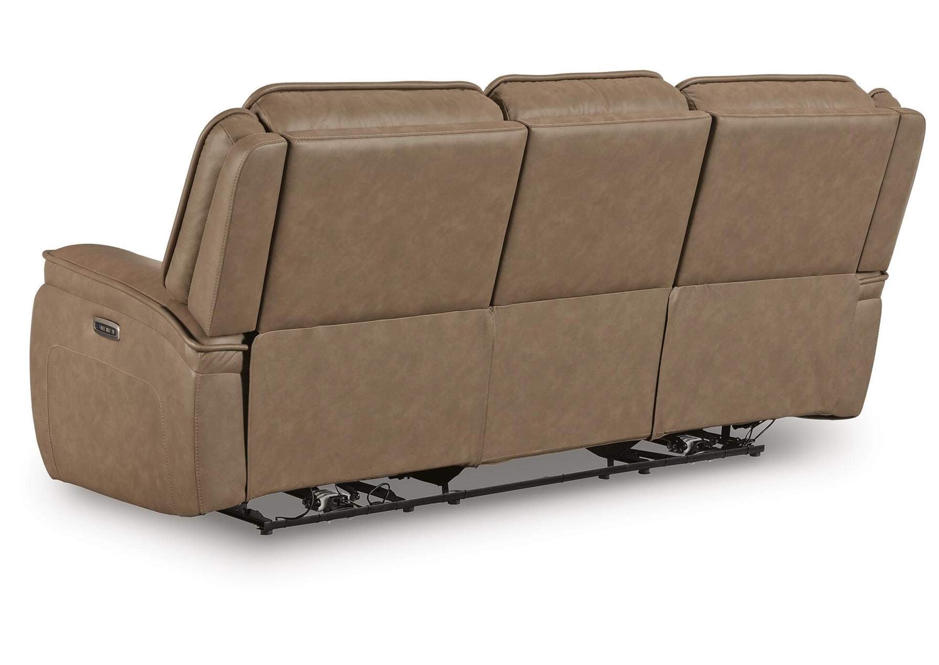 Malcesine Dual Power Leather Reclining Sofa and Loveseat