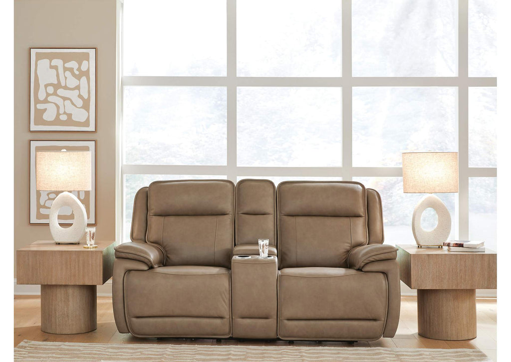 Glencroft Power Reclining Loveseat with Console