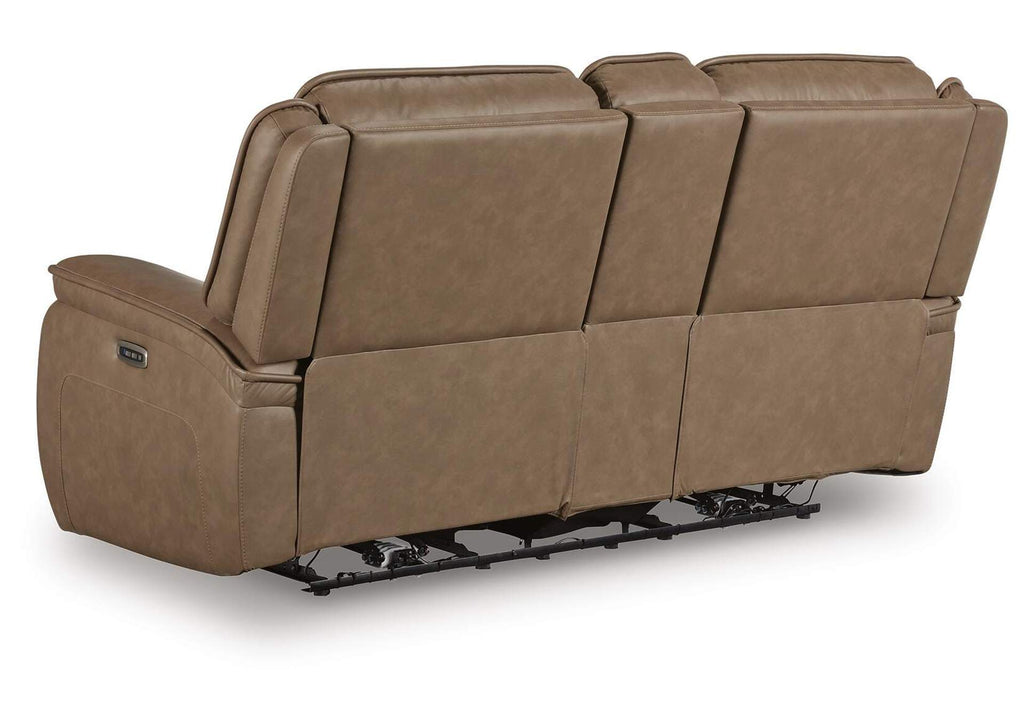 Malcesine Dual Power Leather Reclining Sofa and Loveseat