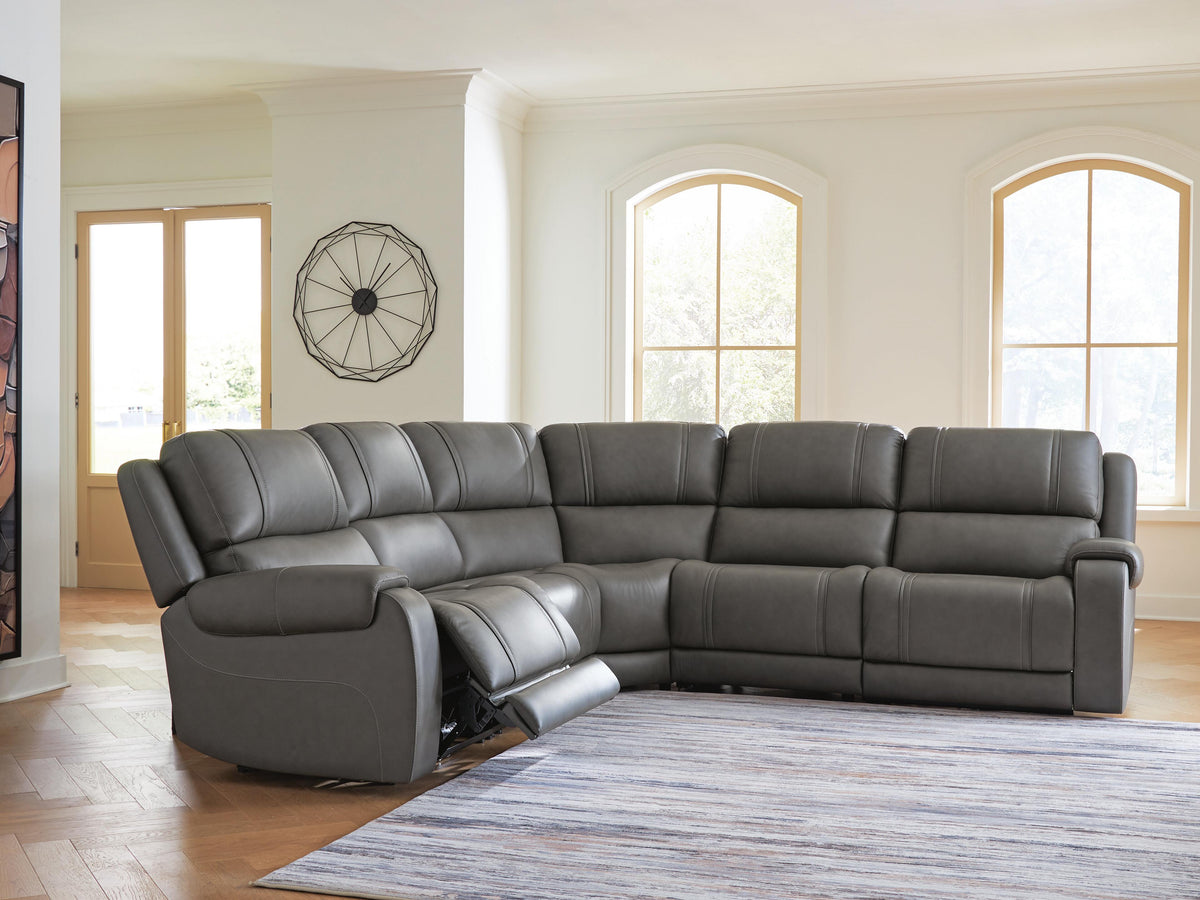 5Z - Pittson sectional, 5-Piece Power Reclining Sectional · 120 × 120 × 43 in, view 2