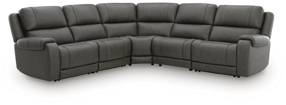 5Z - Pittson sectional, 5-Piece Power Reclining Sectional · 120 × 120 × 43 in · PCU12600S6, view 1