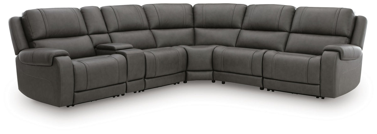 5Z - Pittson sectional, 6-Piece Power Reclining Sectional · 133 × 120 × 43 in · PCU12600S5, view 1