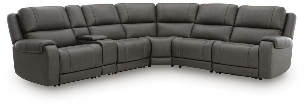 5Z - Pittson sectional, 6-Piece Power Reclining Sectional · 133 × 120 × 43 in, view 1