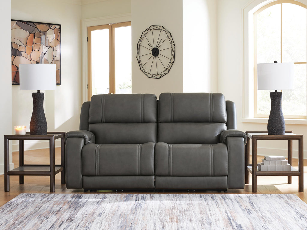5Z - Pittson sectional, 2-Piece Power Reclining Sectional Loveseat · 80 × 43 × 43 in, view 2
