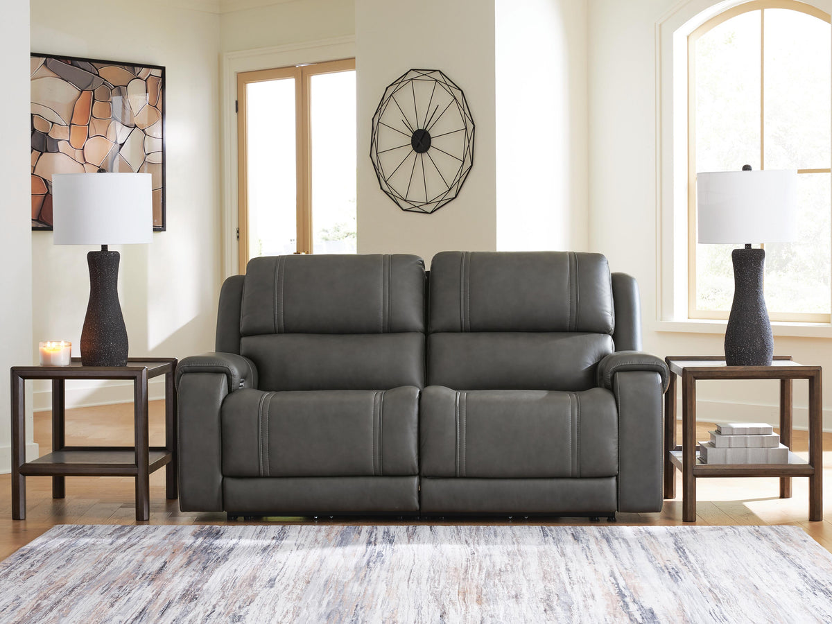 5Z - Pittson sectional, 2-Piece Power Reclining Sectional Loveseat · 80 × 43 × 43 in, view 2