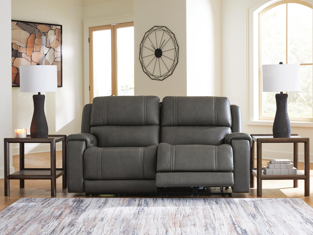 5Z - Pittson sectional, 2-Piece Power Reclining Sectional Loveseat · 80 × 43 × 43 in, view 3