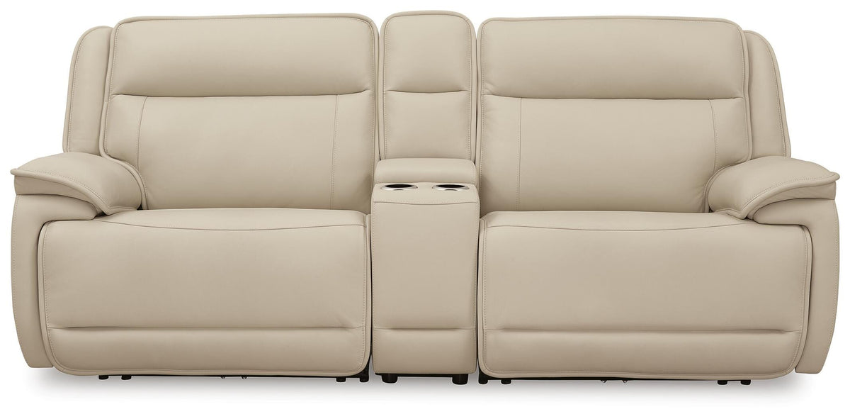 Double Deal sectional, 3-Piece Power Reclining Loveseat Sectional with Console · 96 × 41 × 42.5 in, view 1