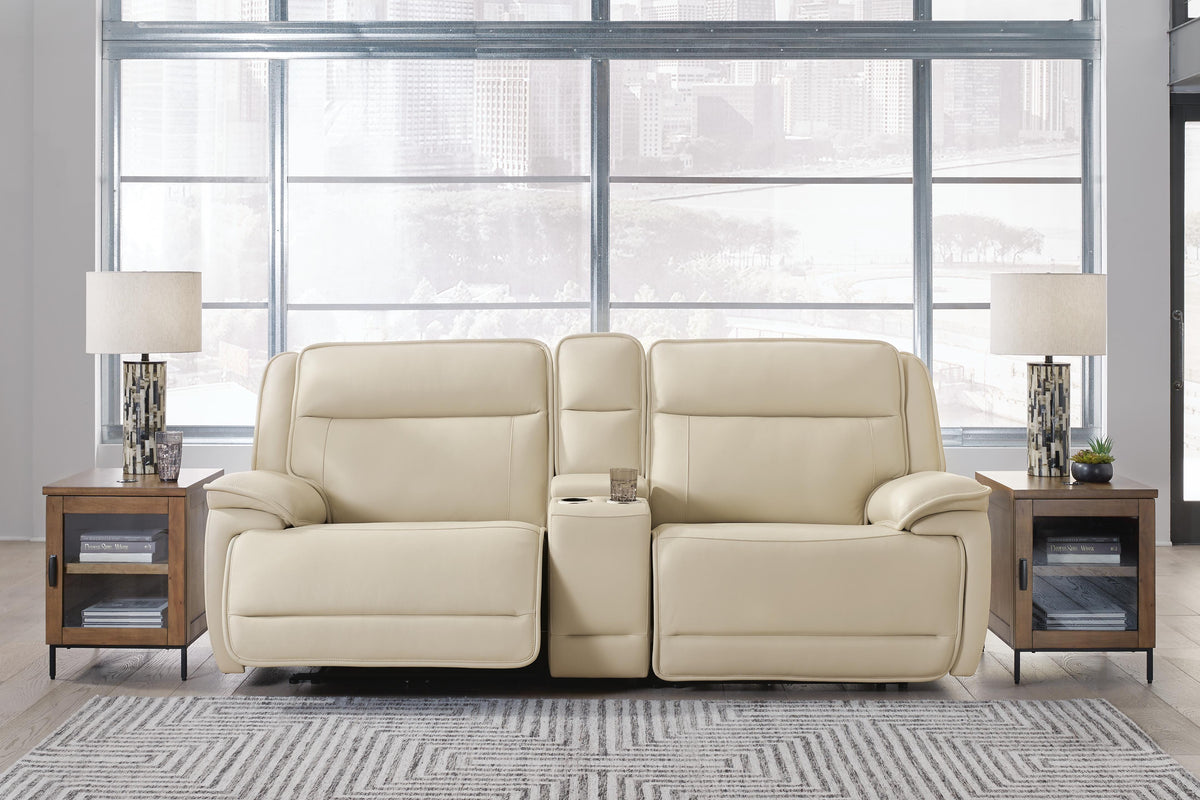 Double Deal sectional, 3-Piece Power Reclining Loveseat Sectional with Console · 96 × 41 × 42.5 in, view 2