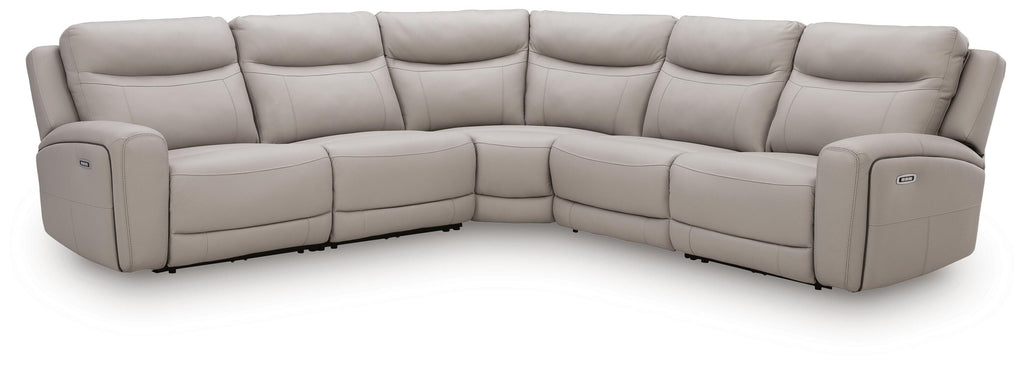 Gravier sectional, 5-Piece Power Reclining Sectional · 144 × 144 × 42 in, view 1