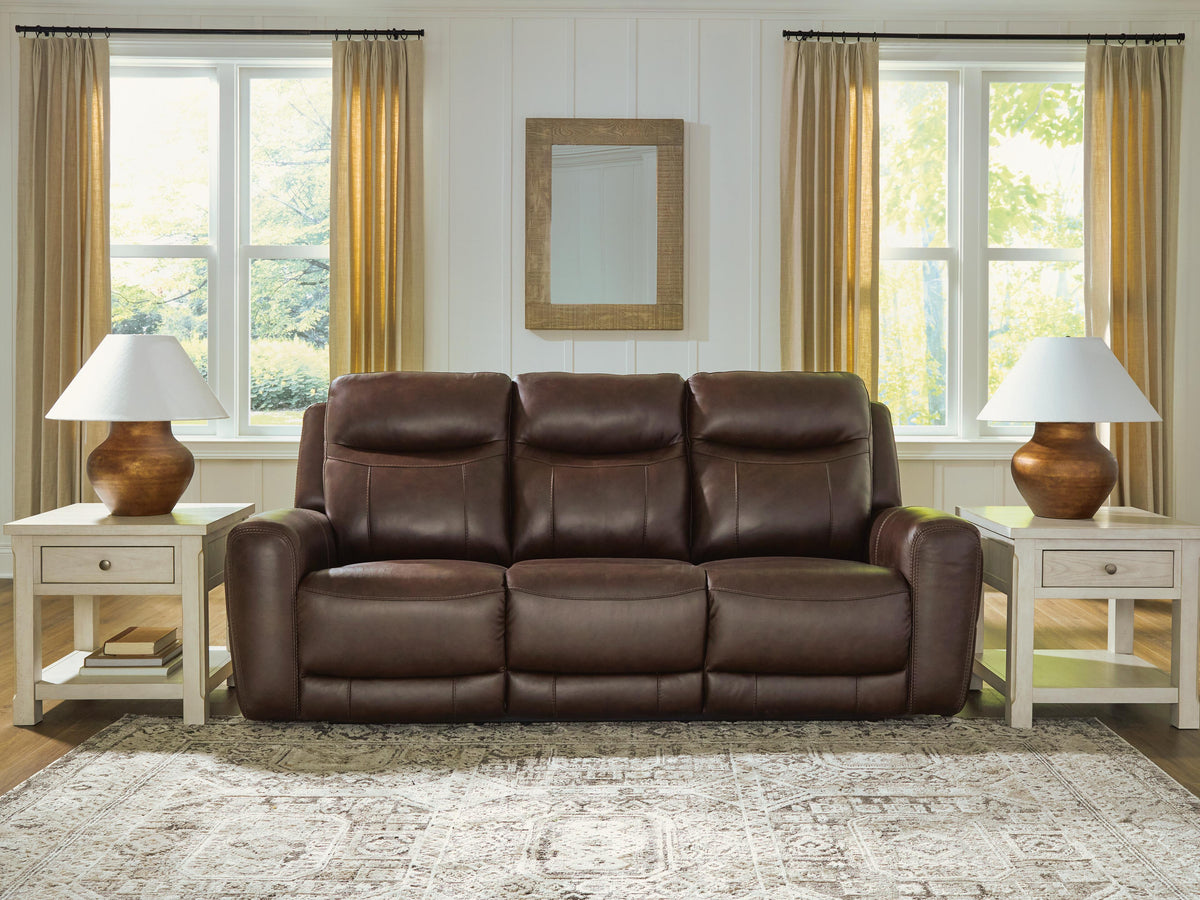 Gravier Power Reclining Sofa in Cordova, closed view