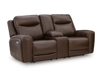 Gravier Power Reclining Loveseat with Console in Cordova, closed view