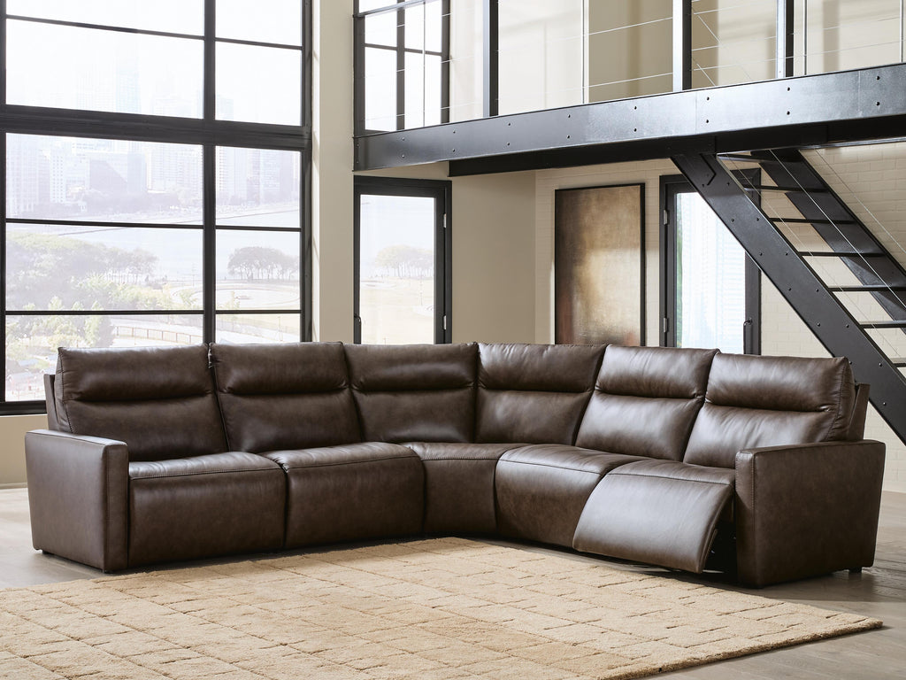 ModZ sectional, 5-Piece Power Reclining Sectional · 119 × 119 × 41 in, view 2