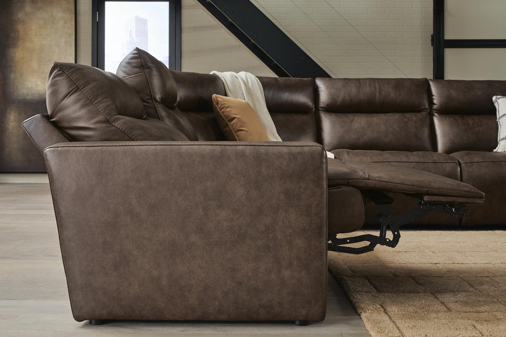 ModZ sectional, 5-Piece Power Reclining Sectional · 119 × 119 × 41 in, view 3