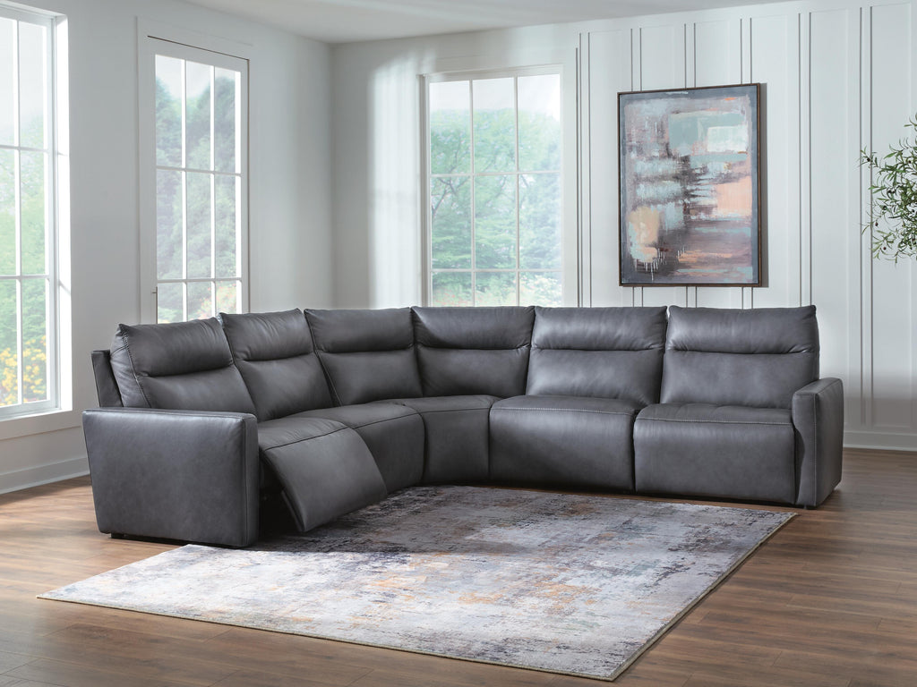 ModZ sectional, 5-Piece Power Reclining Sectional · 139 × 139 × 41 in, view 2