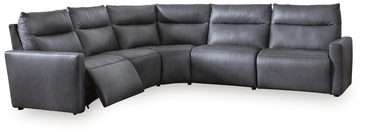 ModZ sectional, 5-Piece Power Reclining Sectional · 139 × 139 × 41 in, view 1