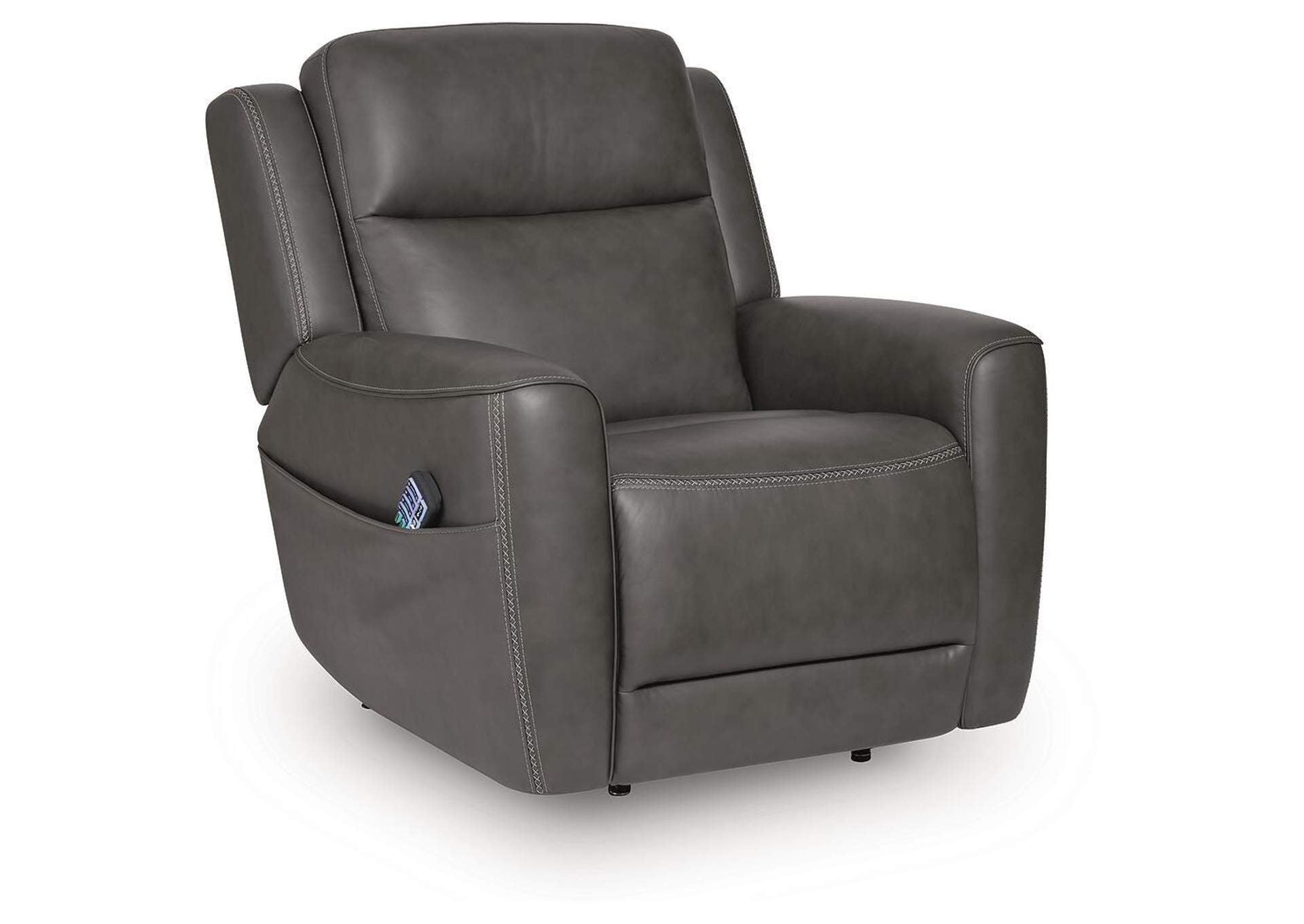4Z-Tribano Power Lift Recliner angled view