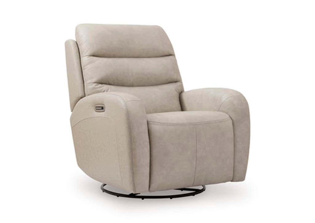 Motion-Max Swivel Glider Power Recliner angled view