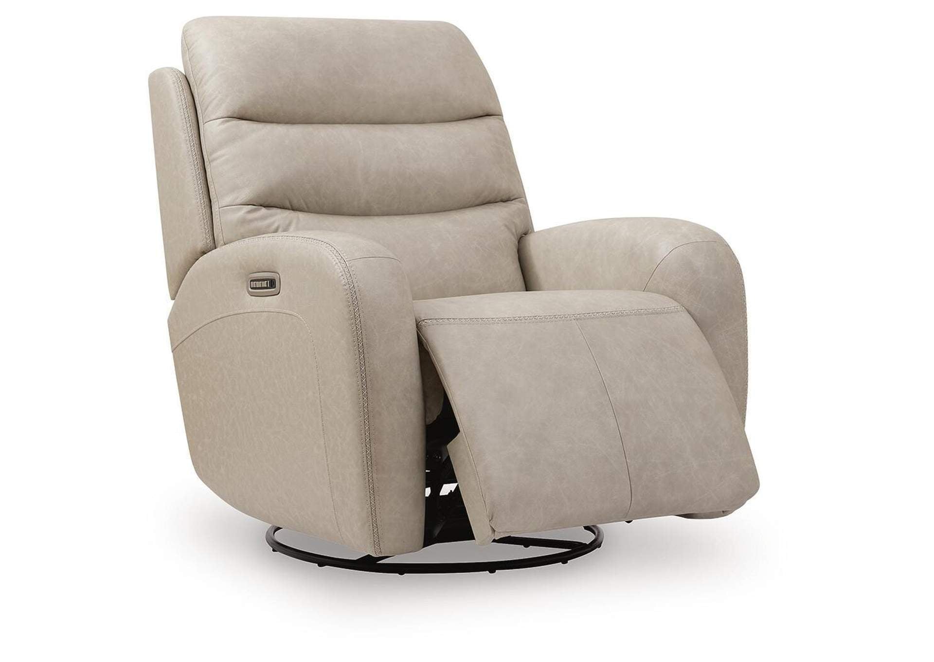 Motion-Max Swivel Glider Power Recliner angled view