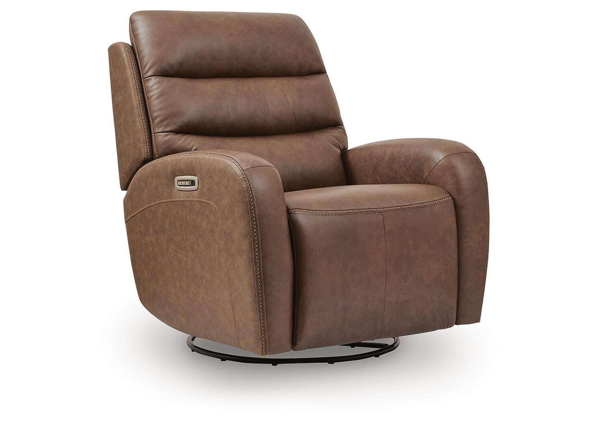 Motion-Max Swivel Glider Power Recliner angled view