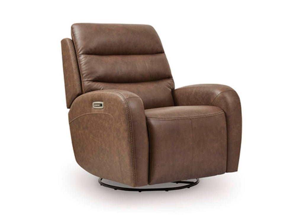 Motion-Max Swivel Glider Power Recliner angled view