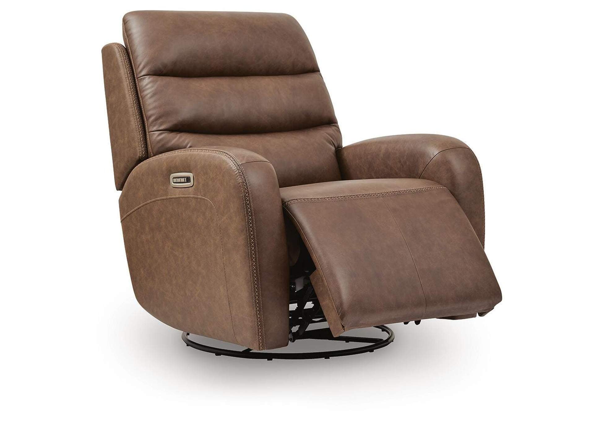 Motion-Max Swivel Glider Power Recliner angled view